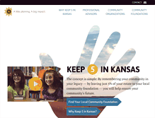 Tablet Screenshot of keepfiveinkansas.com